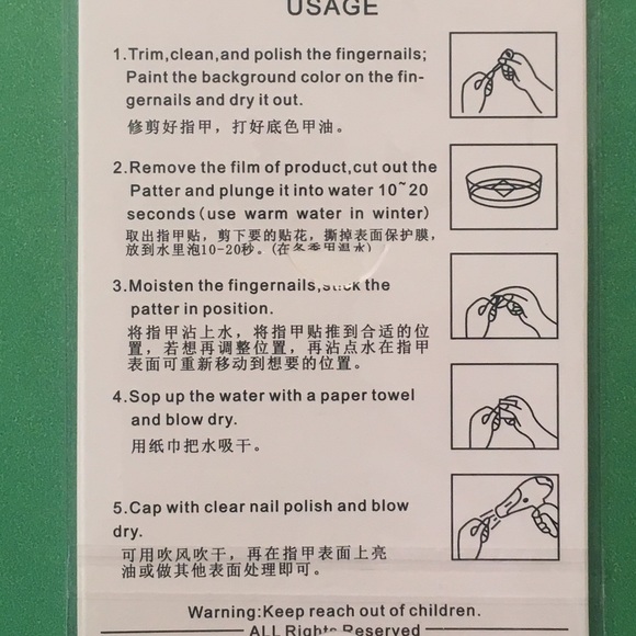 3/$12 Nail Waterslide Tattoo pink polka dot floral - Picture 2 of 7